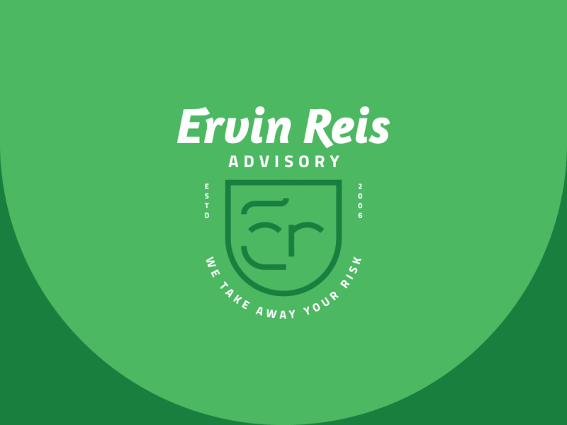 Ervin Reis Advisory - Logo Badge brand concept financial advisor financial services happiness insurance logo investment logo life insurance lineart logo badge logomark logotype retirement shield logo wealth management