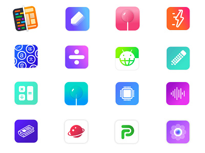 Icon Pack app icon app logo app logo design branding design icon icon pack icon packs illustration logo simple clean minimal app logo ui