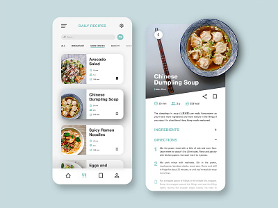 Recipes App app chef cooking cooking app cusine daily ui dailyuichallenge food food app interface interface design mobile mobile app mobile design recipe recipe app recipe app ui ui ui design user interface