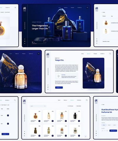Yaqut Oud & Perfumes animation app brand branding design graphic design illustration logo online marketing typography ui ui ux ui design uidesign uiux ux ux design web webdesign website