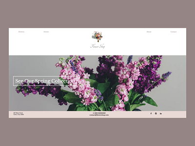 Florist Theme Home Page bootstrap css design figma html html template simple