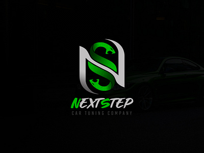 NS Car tuning logo brand branding car branding car logo graphic design letter logo lettermark logo logo logo design logodesign n logo neostudio ns logo snake snake logo step tuning