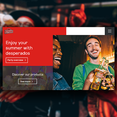 Desperados - Webdesign design desperados tequila ui ux web webdesign website