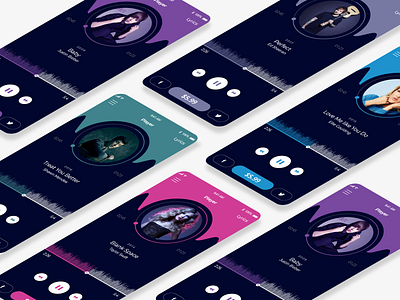 Playing Music Screen Idea app appdesign branding design ios app design ui ux ui design uikit uiux uxdesign