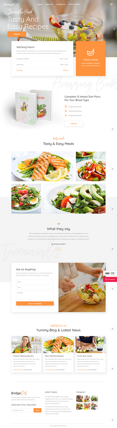 A complete Landing page landingpage wordpress