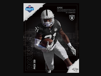 Amik Robertson NFL Jersey Swap Pt.1 branding creative design football graphic design instagram jersey swap nfl photoshop raiders smsports social media design socialmedia sports sports branding sports design