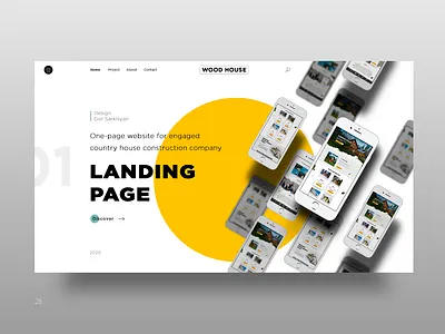 Landing Page for a country house construction company design flotweb house landing page site site design sitehouse ui uidesign ux ui uxdesign webdesign webdeveloper website вебдизайнер лендингпейдж одностраничный сайт созданиесайтов