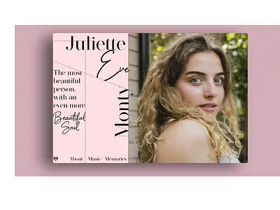 Juliette's Website design illustration ui web