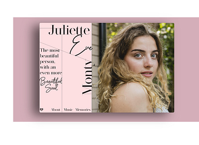 Juliette's Website design illustration ui web