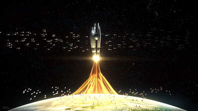 The Star Forge 3d after effects c4d cinema 4d design octane render scifi star wars