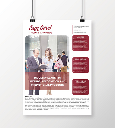 Sun Devil Flyer adobe artwork branded content branding corporate flyer corporate flyer design design flyer flyer design marketing material