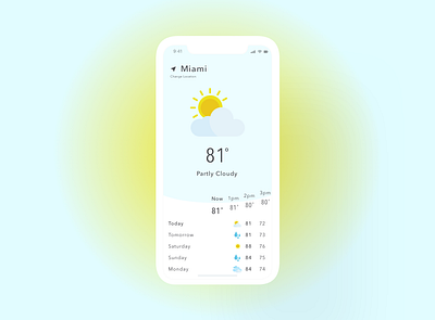 Weather 037 app app design dailyui dailyuichallenge design mobile mobile app design mobile design ui uidesign uiux uiuxdesign ux uxdesign uxui uxuidesign weather weather app