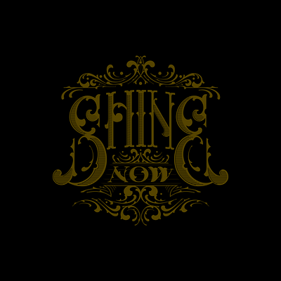 Shine Now design drawing flat handdrawn illustration lettering logo typography vector vintage