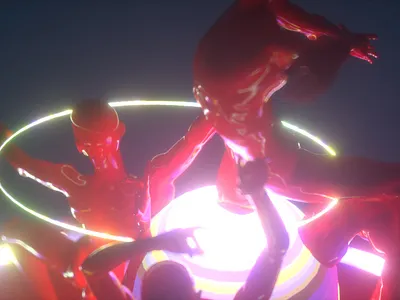 Abstract Dancing 3d art cinema4d design film illustration industrial istanbul modelling octane