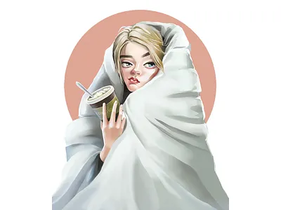 Cartoon character/Bridget Jones 2dart cartoon cartoon character cartoon illustration cartooning character design concept design design dramatic flat character flat illustration icecream illustration lazy minimal movie movie character photoshop stayhome weekend