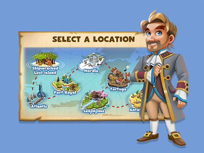 Game Map Design app design game art game ui icon design iconography illustration ui