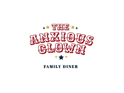 ASOUE: The Anxious Clown Logo branding logo restaurant typogaphy vintage