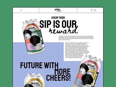 Spring of youth - About page about page branding crafted graphic design illustration ui vector website