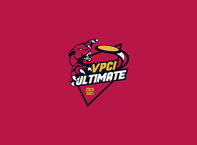 Ultimate Frisbee Team Crest branding design flat icon logo vector