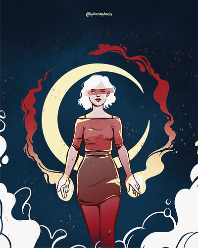 Sabrina Spellman comic comic art design devil fanart illustration sabrina witch