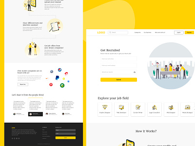 Freelancers Job Platform! freelancer freelancers platform job jobs jobsite landing page sketchapp uidesigner uxdesigner website website design