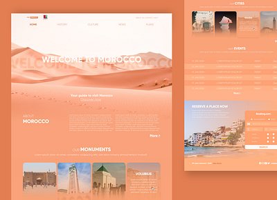 Discover Morocco clean concept design landing landing design landing page landing page design landingconcept landingpage morocco ui uidesign ux uxdesign web web design webdesign website website design