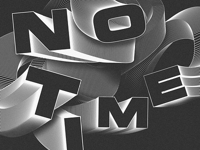 No time design illustrator photoshop typography