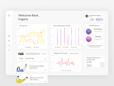 Medical Dashboard clear ui creative dashboard digital features fluent health app interface minimal neomorphism neumorphic productdesign shadow simple typography uitrends uiuxdesign uiuxdesigner web webdesign