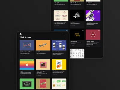 Jake Yem Portfolio: Archive branding design flat gallery lettering logo portfolio typography ui ux vector web