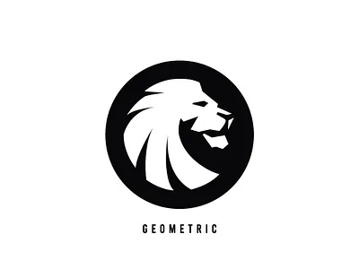 Lion Logo design geometric lion logo minimal simple