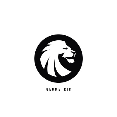 Lion Logo design geometric lion logo minimal simple