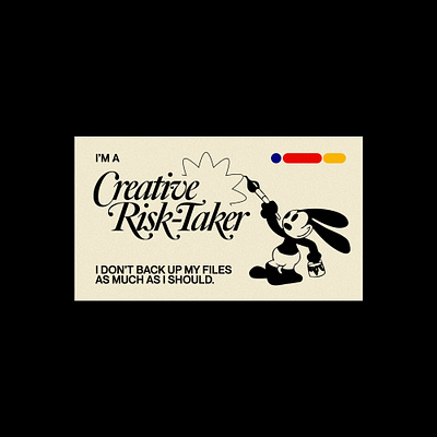 CREATIVERISKTAKER blackbackground business card comedy design fruitsartclub funny graphic design graphicdesign photoshop typography