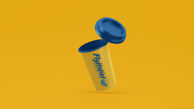 Logotype design cup logo logotype yellow