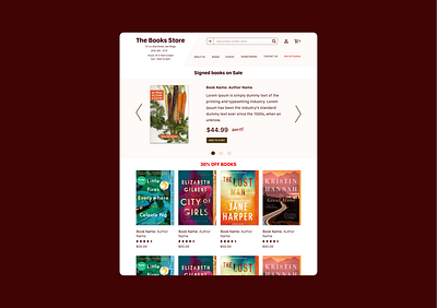 DailyUI #036 - Special Offer 100daychallenge books bookshop cookbook dailyui dailyuichallenge day36 design discount dribbble figma food sale special offer typography ui uidesign ux webdesign