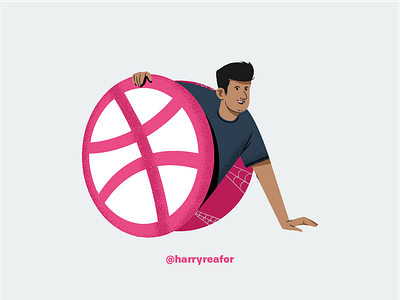 🏀 Dribbble return! debut design dribbble illustration logo man return vector vector illustration