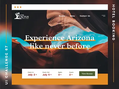 Daily UI 67 - Hotel Booking 67 colorful dailyui hotel booking illustrator interface uiux web xd