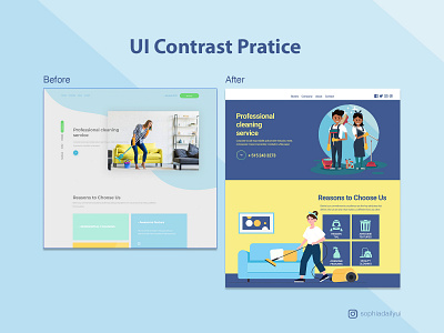 30mins UI Practice Exercise: Contrast branding contrast dailyui design illustration ui vector visual design