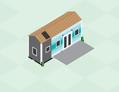 Isometric Tiny House design graphic design graphic design illustration illustrator isometric tiny house tinyhouse vector