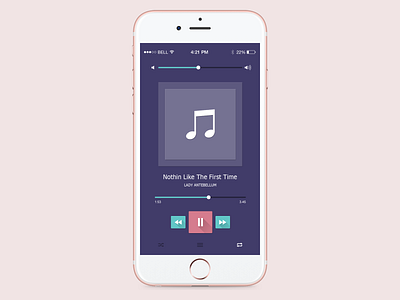 DailyUI 086 - Progress Bar 086 daily 100 challenge dailyui dailyuichallenge design interaction design mobile app mobile app design mobile ui music app music player music player app progress progress bar repeat pattern ui design ux design uxdesign uxui volume