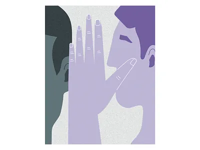 whisper art doodle drawing gossip graphic hand illustration minimalist talk vector whisper
