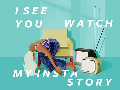I see you watch my insta story adobe illustrator adobe photoshop branding datingapp design illustration illustrator motiondesigner ux ui vector