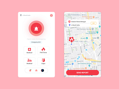 Nolongin.id - Concept alert android android app emergency emergency app uidesign