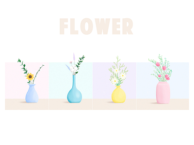 北欧风干花 illustration