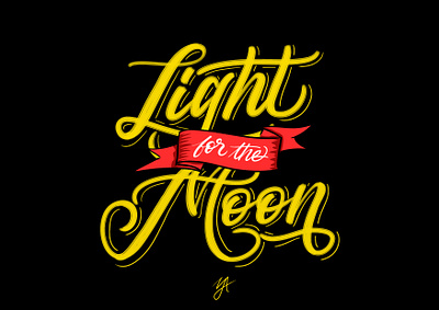 Light For The Moon affinity designer affinitydesigner branding clean design handlettering identity lettering logo logo design typography