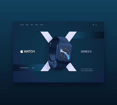 Dark Applewatch Landingpage apple apple watch dark dark ui landingpage minimal website