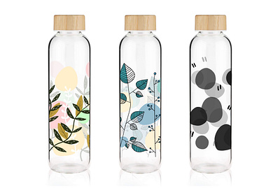 Design bottles art bottle bright design illustration illustrator packaging plant vector