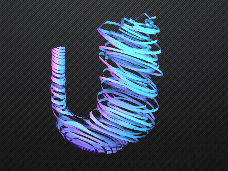 U-LOGO c4d dynamic logo logo