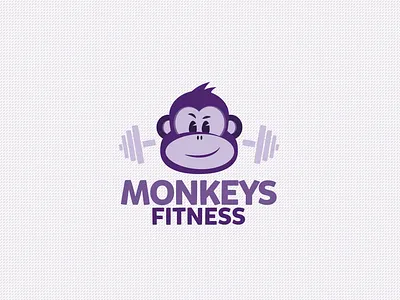 Monkeys Fitness brand brand design brand identity branding cartoon design illustration logo logodesign typography vector