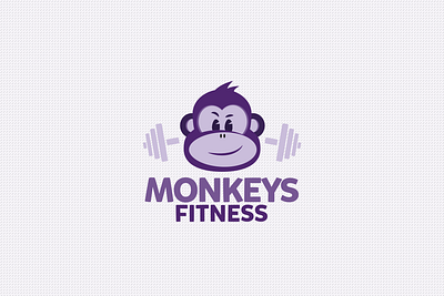 Monkeys Fitness brand brand design brand identity branding cartoon design illustration logo logodesign typography vector