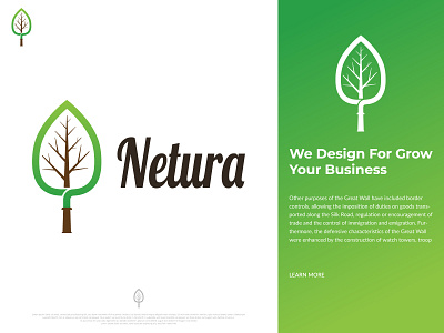 Bat Based Leaf Logo Branding Design For Natura art bat branding design graphic illustration leaf letter logo logo design logotype marketing minimalism modern logo natural nature logo navigation tennis